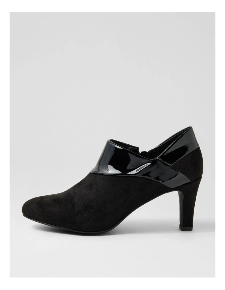 Ilonda W Black Microsuede Heels image 1