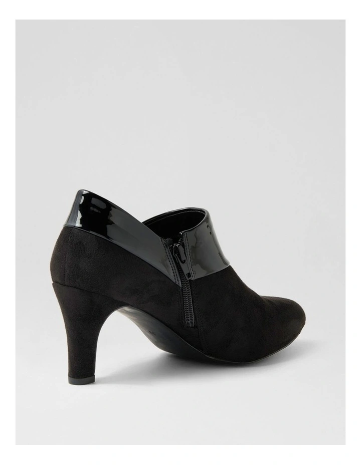 Ilonda W Black Microsuede Heels image 3