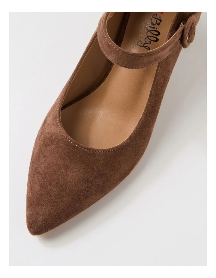 Tuchie Choc Microsuede Heels image 4