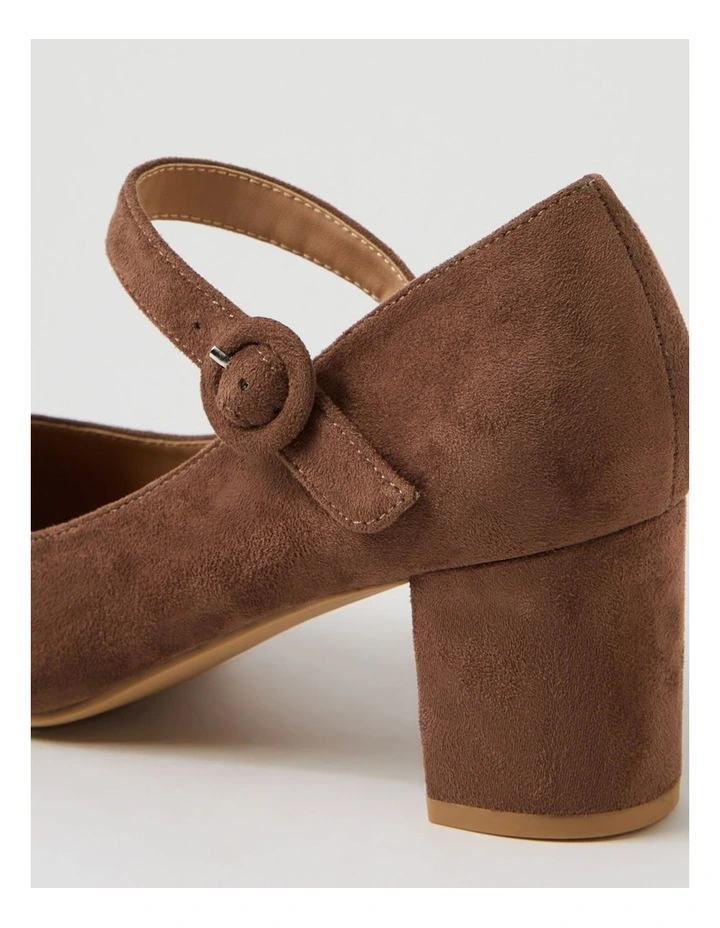Tuchie Choc Microsuede Heels image 5