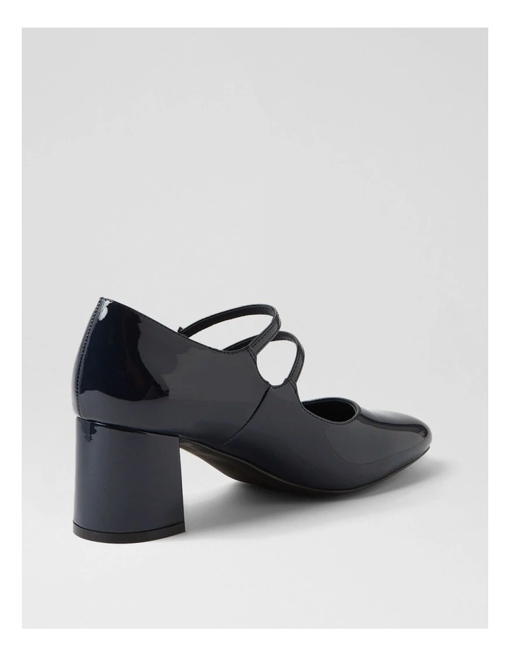 Eiko Navy Patent Pu Mary Jane Heels image 3