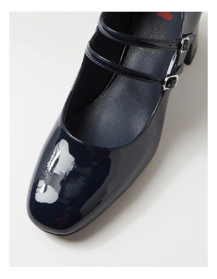Eiko Navy Patent Pu Mary Jane Heels image 4
