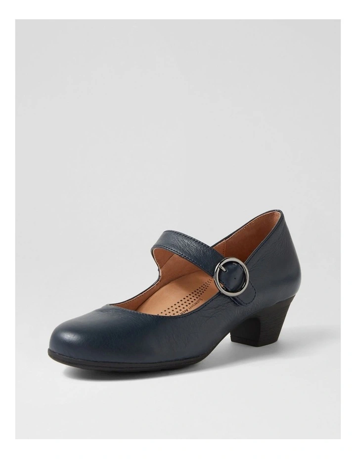 Limited Navy Leather Mary Janes image 2