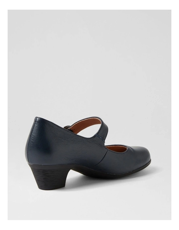 Limited Navy Leather Mary Janes image 3