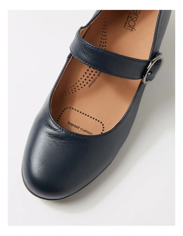 Limited Navy Leather Mary Janes image 4