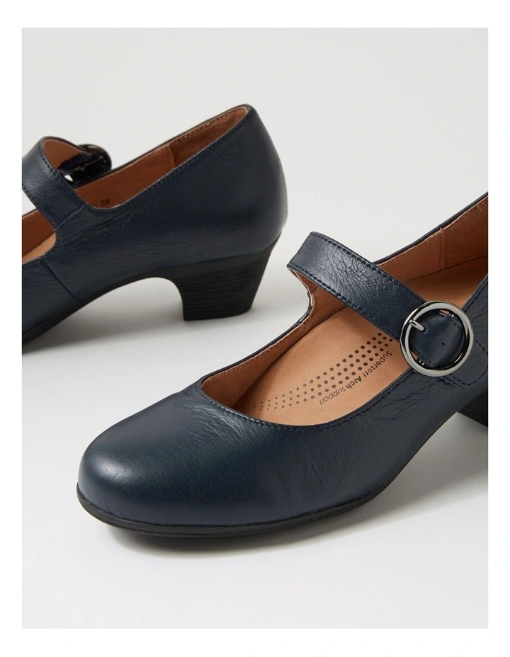 Limited Navy Leather Mary Janes image 5