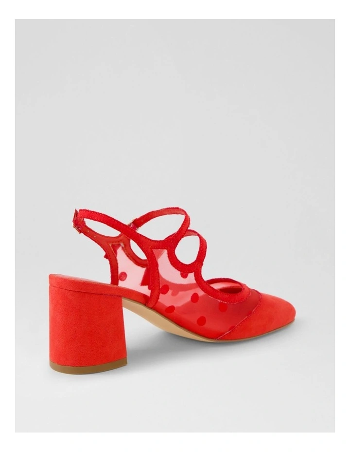 Estefania Red Spot Mix Mary Jane Heels image 3