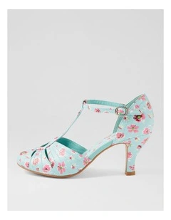 Mildan Light Blue Floral Heels