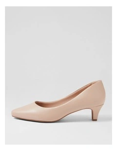 Lateley Nude Leather Heels