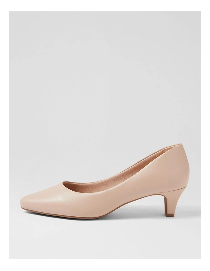 Lateley Nude Leather Heels image 1