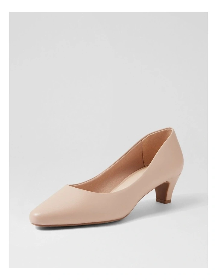 Lateley Nude Leather Heels image 2