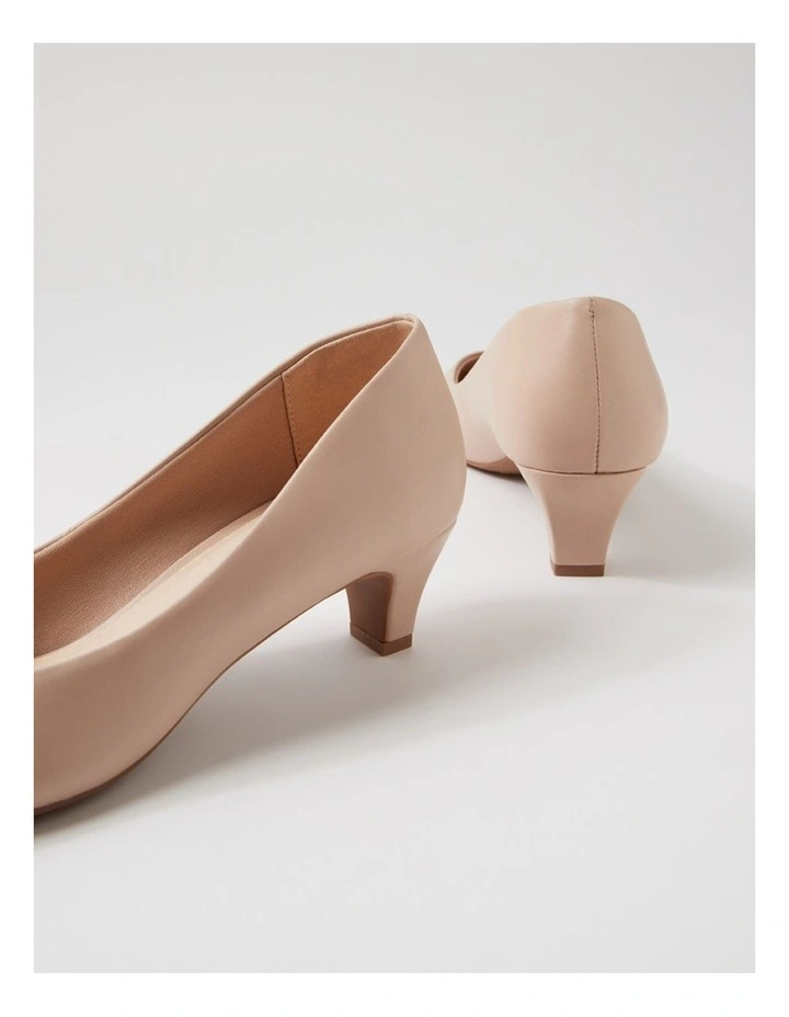 Lateley Nude Leather Heels image 5