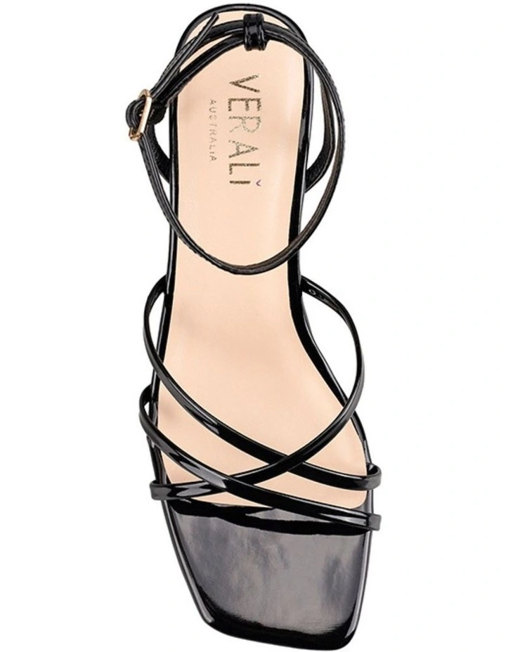 Nakita Block Heel Sandals - Black Patent image 3