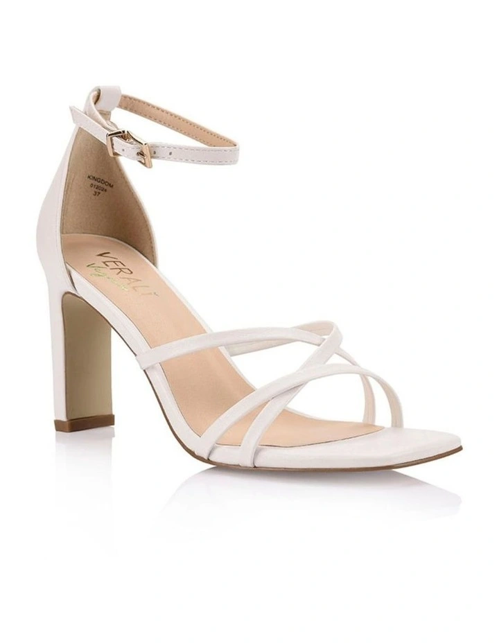 Kingdom II Block Heel Sandals in Chalk image 2