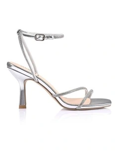 Pepper Strappy Sandals in Silver