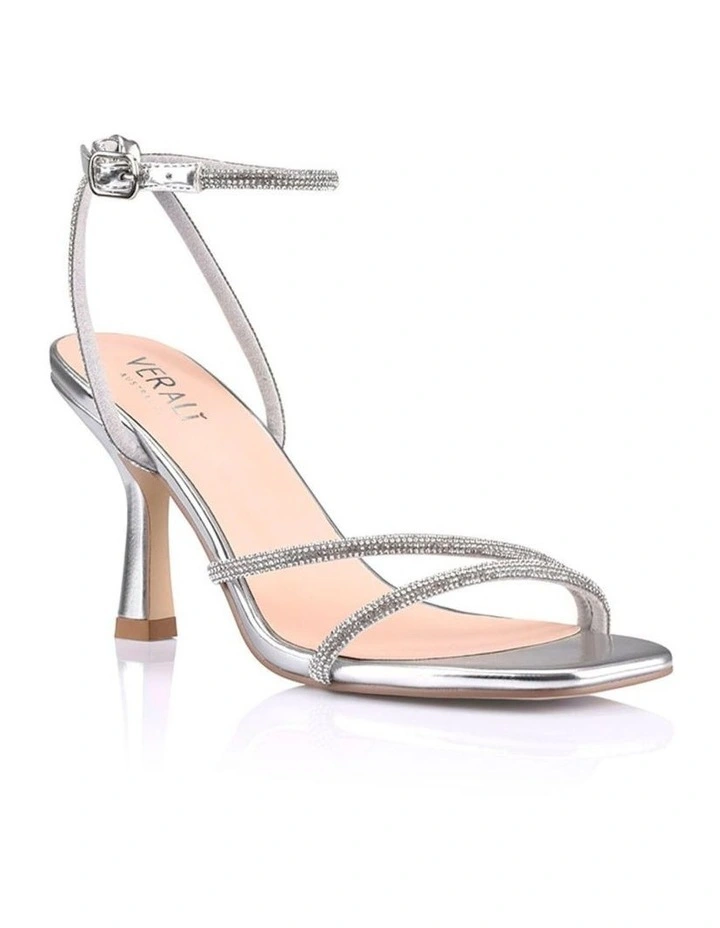 Pepper Strappy Sandals in Silver image 2