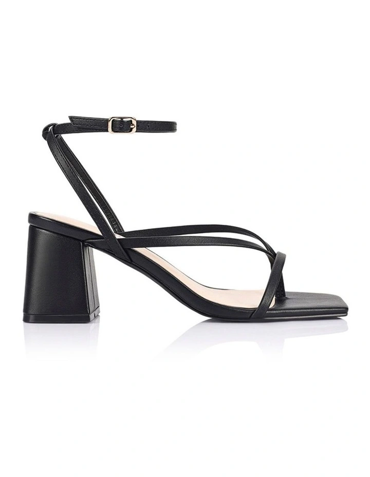 Status Block Heel Sandals in Black image 1