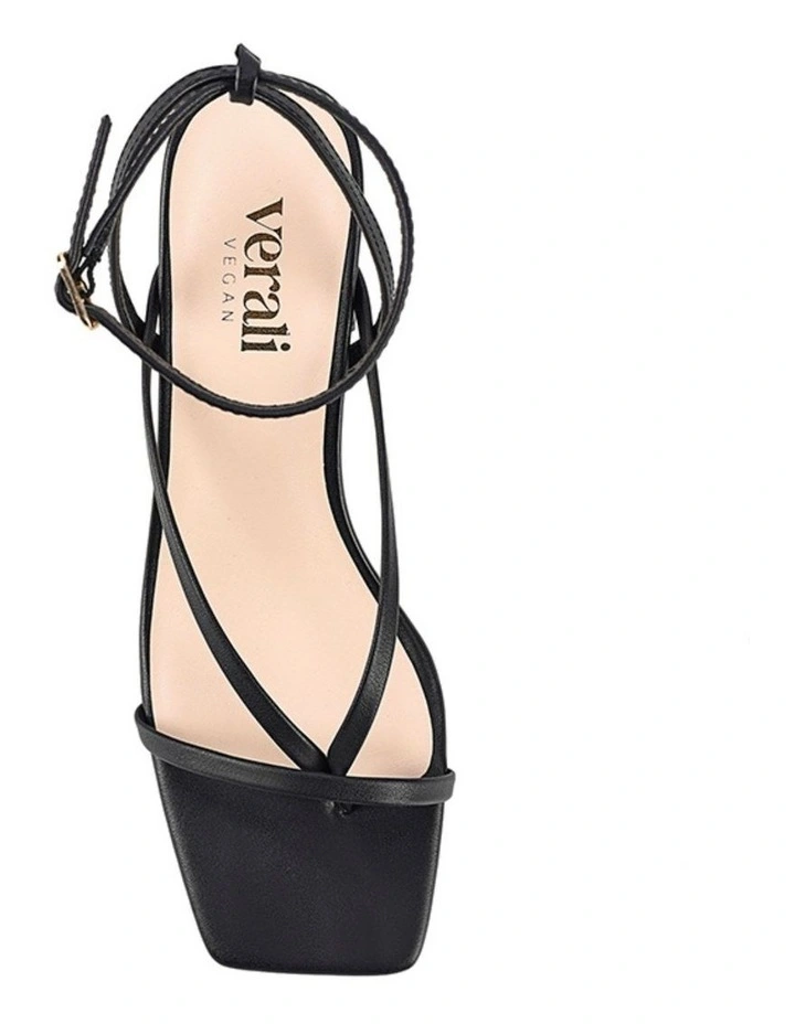 Status Block Heel Sandals in Black image 3