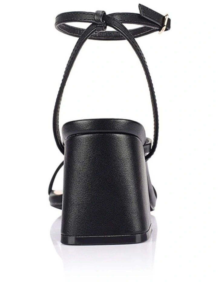 Status Block Heel Sandals in Black image 4