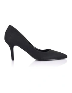 Lewis Stiletto Heel Pumps in Black Micro