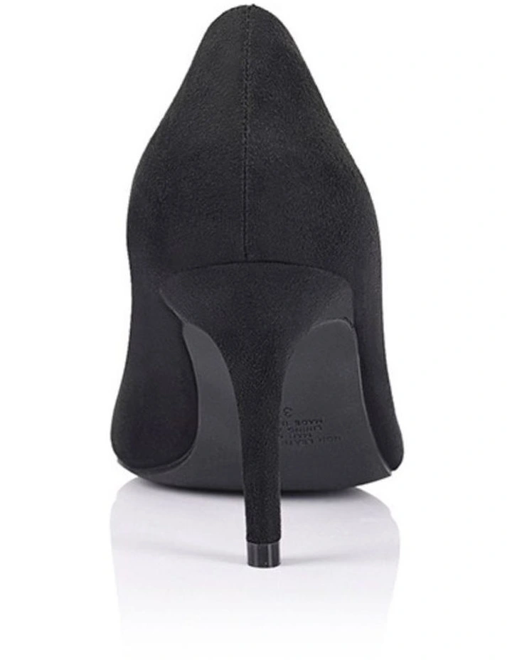 Lewis Stiletto Heel Pumps in Black Micro image 4