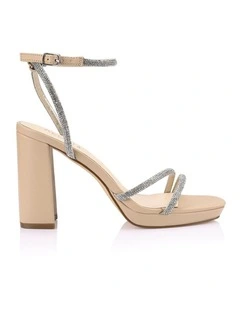 Lauren Platform Sandals in Nude