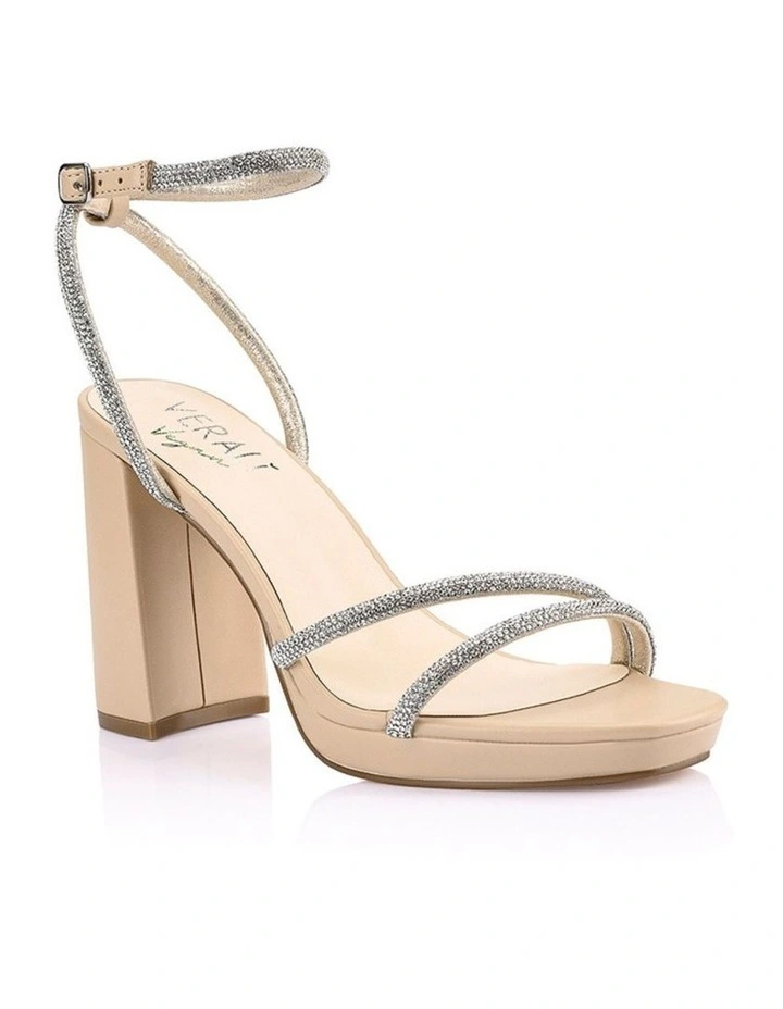Lauren Platform Sandals in Nude image 2