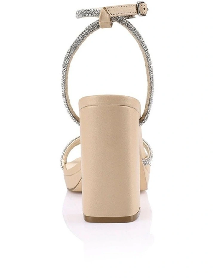Lauren Platform Sandals in Nude image 4