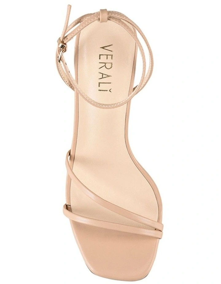 Kimmy Slim Strappy Heels in Nude Smooth image 3