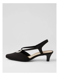 Lenia Black Lycra Heels