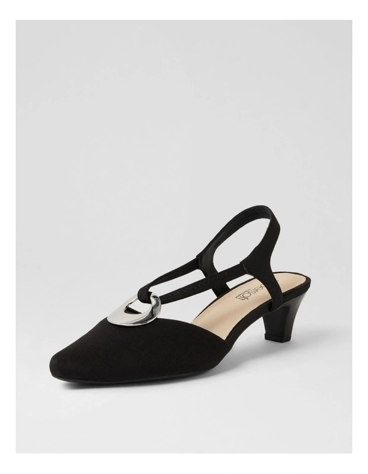 Lenia Black Lycra Heels image 2