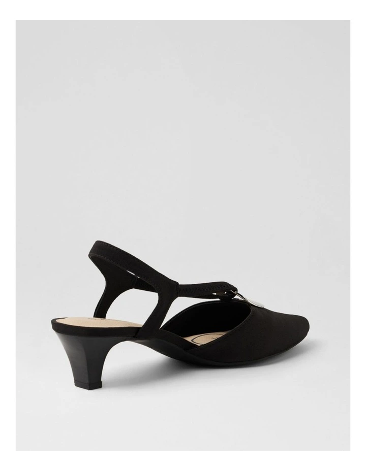 Lenia Black Lycra Heels image 3