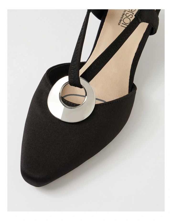 Lenia Black Lycra Heels image 4
