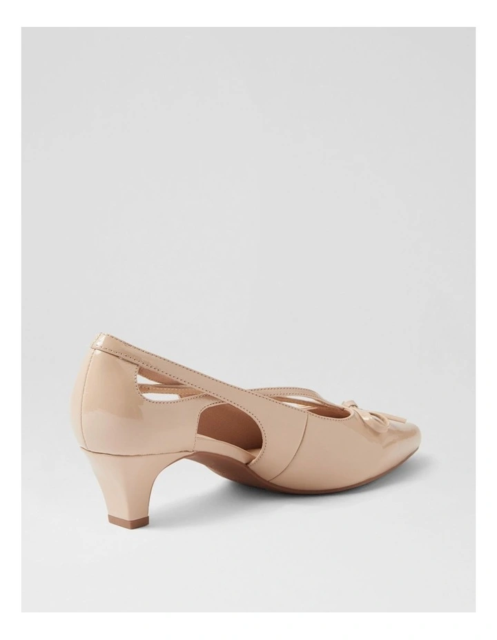 Lantana Almond Natural Patent Leather Heels image 3