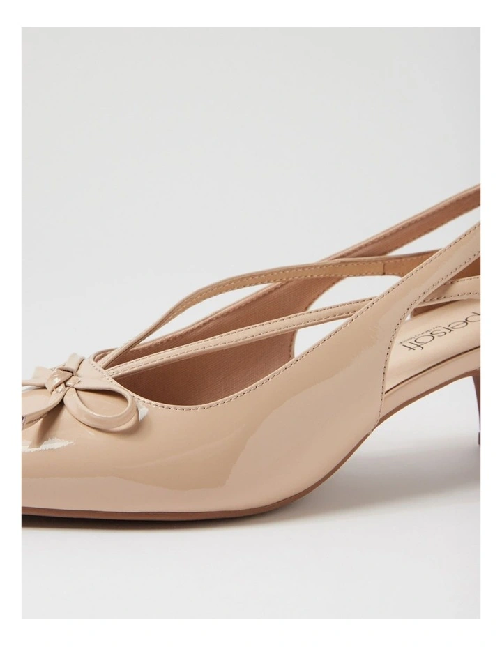 Lantana Almond Natural Patent Leather Heels image 5