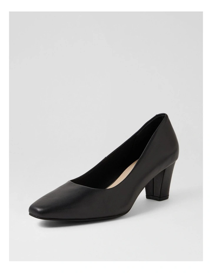 Milliest Black Leather Heels image 2