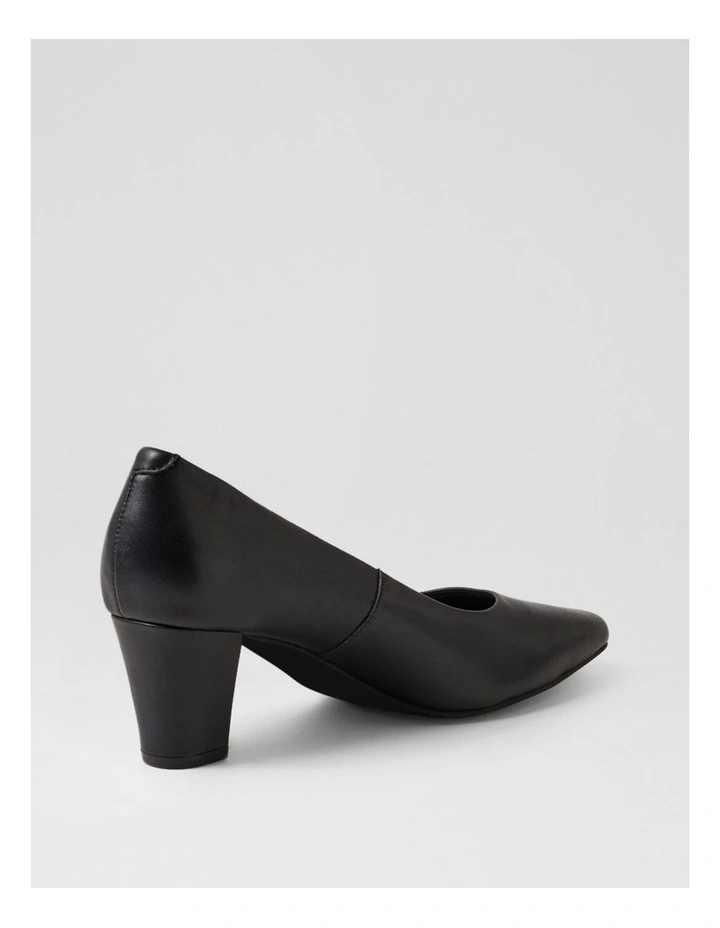 Milliest Black Leather Heels image 3