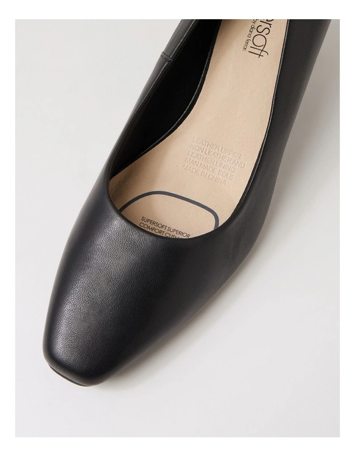 Milliest Black Leather Heels image 4