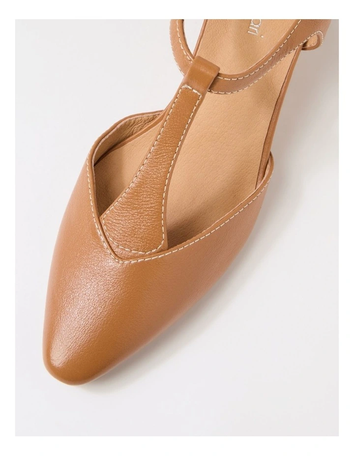 Leonee Tan Leather Heels image 4