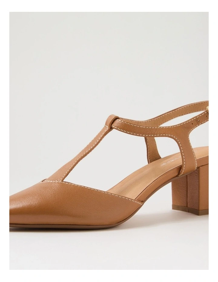 Leonee Tan Leather Heels image 5