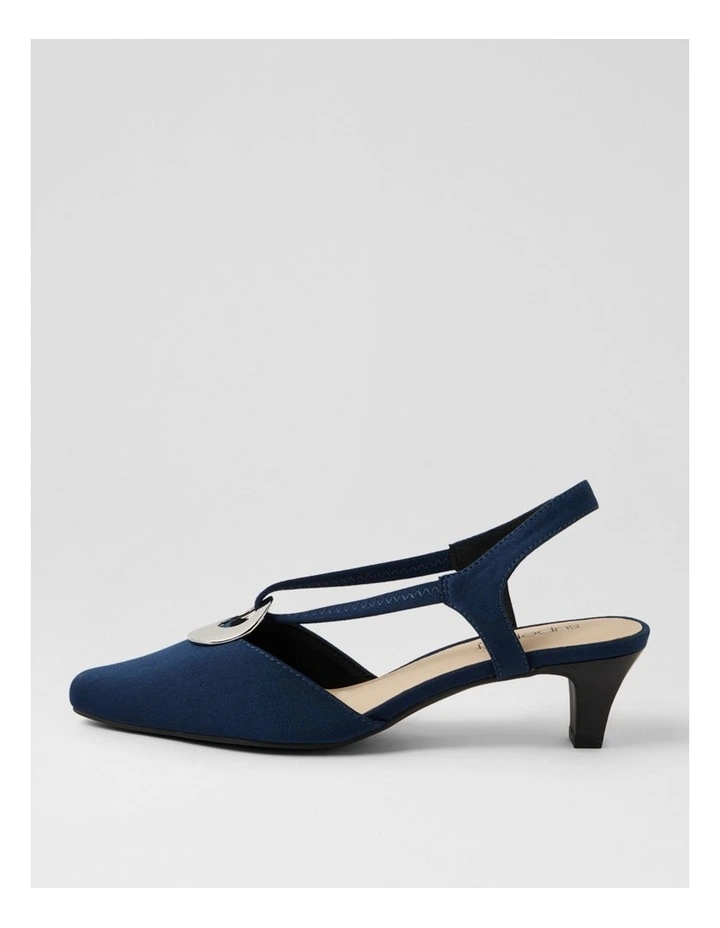 Lenia Navy Lycra Heels image 1