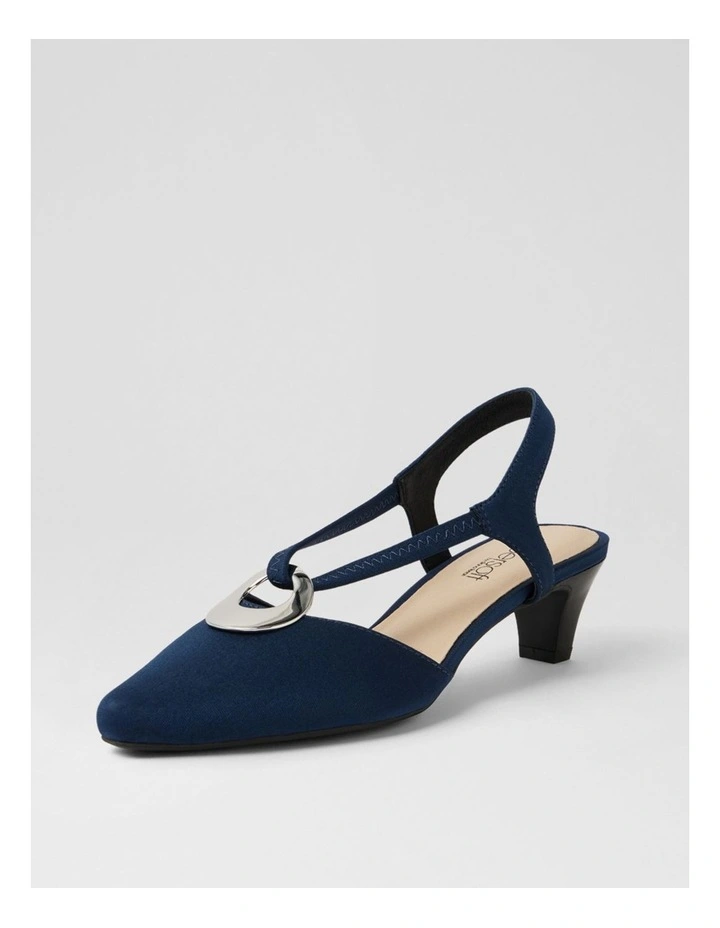Lenia Navy Lycra Heels image 2