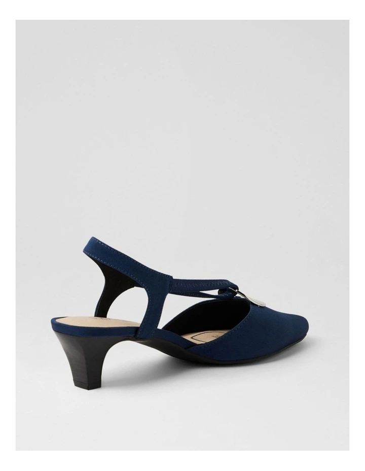 Lenia Navy Lycra Heels image 3