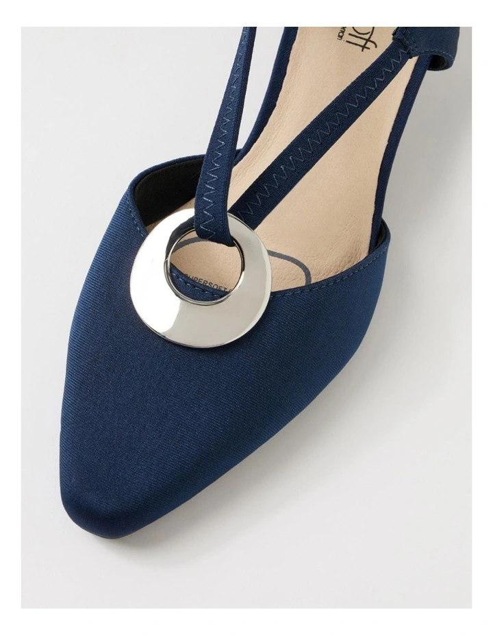Lenia Navy Lycra Heels image 4