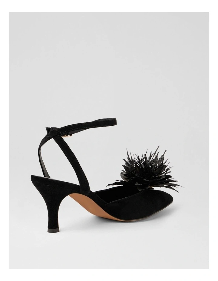 Tattel Black Suede Heels image 3