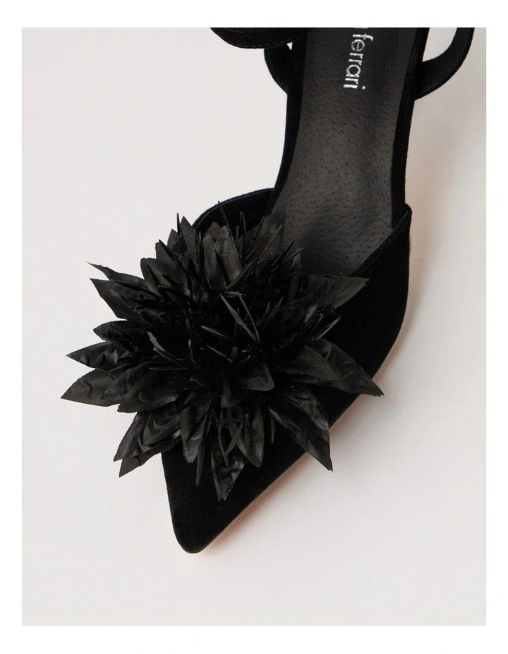 Tattel Black Suede Heels image 4