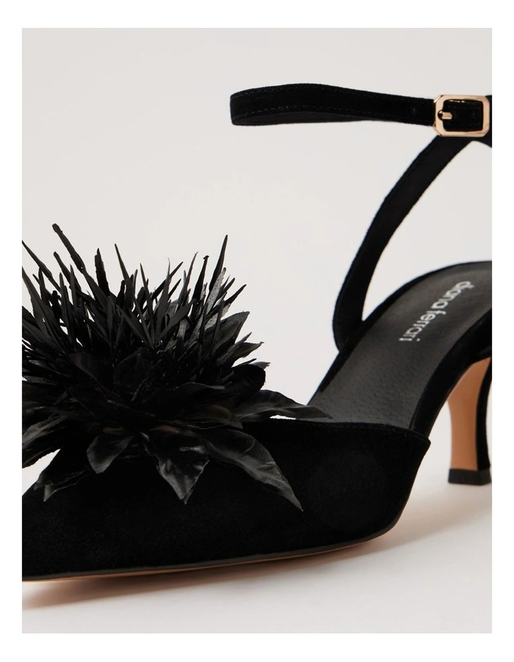 Tattel Black Suede Heels image 5