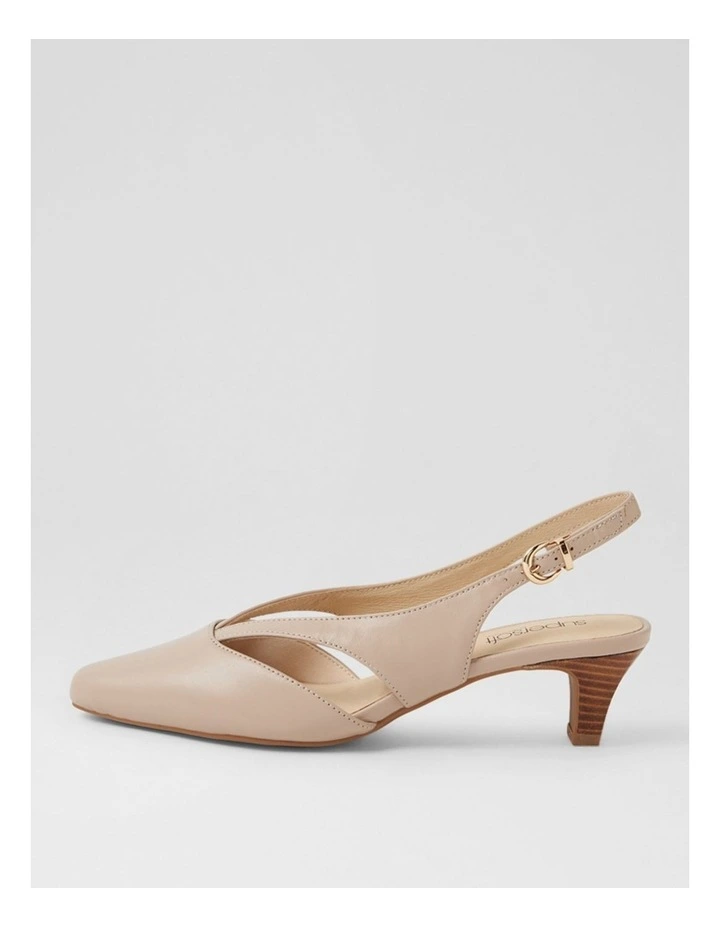 Liliosa Oatmilk Leather Heels image 1