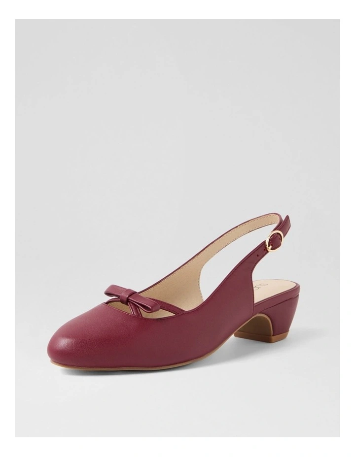 Nalanis Pomegranate Leather Heels image 2