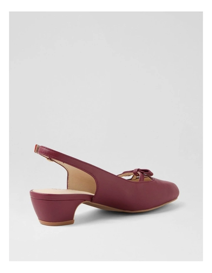 Nalanis Pomegranate Leather Heels image 3